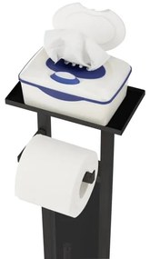 WENKO 71558800 - Set pentru WC DEBAR 21x70,5 cm inox/negru