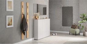 Dulap crem cu aspect de lemn de stejar 138x105x25 cm Libbiano – Germania