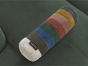 Colțar verde cu tapițerie din catifea reiată Belair – Bobochic Paris