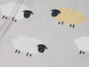 Lenjerie de pat din microfibra SHEEP DREAM gri Dimensiune lenjerie de pat: 70 x 90 cm | 140 x 200 cm