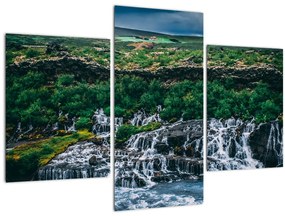 Tablou cu cascade în natură (90x60 cm)