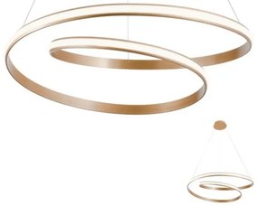 Redo 01-1891 - TORSION Lustru LED dimabil pe cablu, LED/35W/230V, Ø 75 cm, finisaj bronz