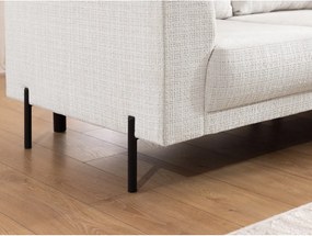 Colțar bej cu tapițerie din chenille (cu colț pe partea dreaptă/în formă de ”L”) Mauris – Ropez