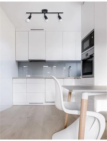 Plafonirea cu 3 spoturi design minimalist LUP negru