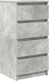 vidaXL Bufetă Gri Beton 37,5x35x76 cm Lemn prelucrat