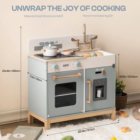 Bucatarie copii din lemn Montessori