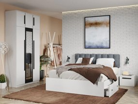 Set mobila dormitor 4 piese Alb Nude C07