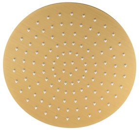 Cap de duș auriu din oțel inoxidabil ø 30 cm Slim – Sapho