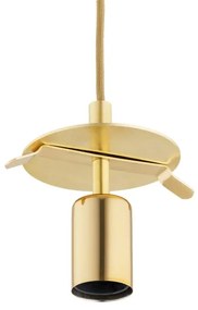 Lustră pe cablu Argon 8447 ALMIROS 1xE27/15W/230V d. 25 cm auriu