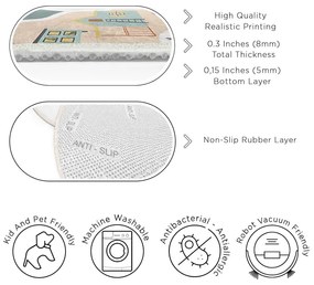 Covor de joacă pentru copii lavabil ø150 cm Farmer's Life – Mila Home