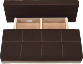 Canapea extensibilă, cacao/ciocolată, SALEM
