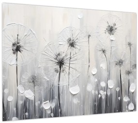 Tablou - Păpădii, pictură (70x50 cm)