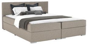 Pat tip BOXSPRING 160x200, taupe gri-maro, FERATA TV KOMFORT
