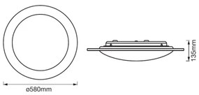 Plafonieră LED dimabilă Ledvance ORBIS SPARKLE LED/35W/230V 2700-6500K