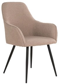 Scaun de dining Harbo bej-negru
