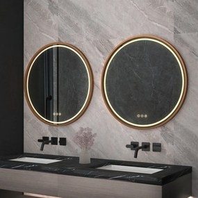 Oglinda LED 70cm MMJ roz gold