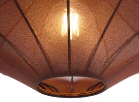 Lampă suspendată Japandi maro 50cm 3 lumini - Plu
