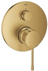 Grohe Essence Baterie cada dus monocomanda incastrata, 3 iesiri, auriu mat (brushed cool sunrise)