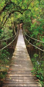 Fototapeta pentru usa JUNGLE BRIDGE 86x200 cm