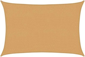 vidaXL Pânză parasolar, nisipiu dreptunghiular 2x3 m, HDPE, 160 g/m²