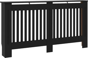 vidaXL Mască pentru calorifer, negru, 152 x 19 x 81,5 cm, MDF