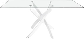 Masa dreptunghiulara design modern Veola alb, 150x95cm