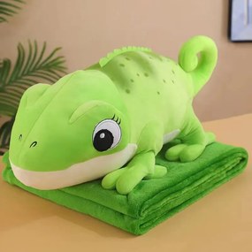 CAMELEONUL de plus cu paturica cocolino in interior, verde