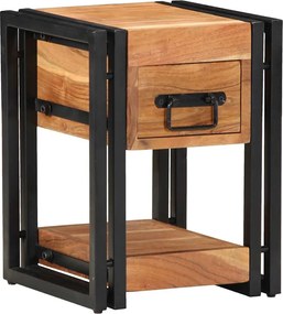 vidaXL Dulap de noapte 2 pcs Maro 30 x 30 x 40 cm lemn masiv de acacia