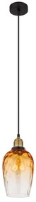 Pendul design decorativ SALVY D-15cm negru/chihlimbar