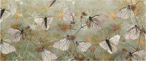 Tablou - Vintege fluturi (120x50 cm)