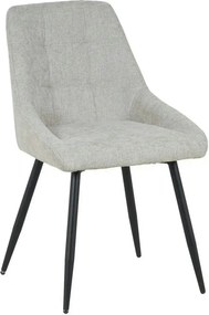 Scaun KENT, grej/negru, stofa clasica/metal, 50x60x84 cm