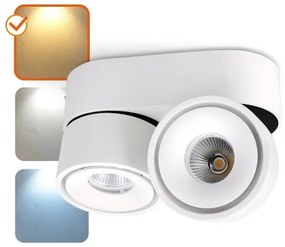 Spot LED dimabil LAHTI MINI 2xLED/9W/230V 3000K CRI 90 alb