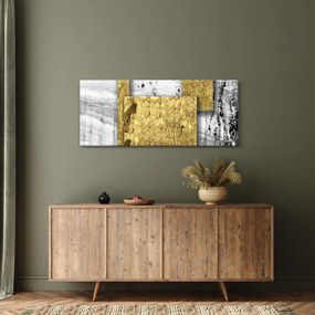 Tablou - Pătrate de aur N⁰1 (120x50 cm)