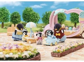 Sylvanian Families Pinguini pentru copii gemeni cumașină