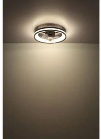 Plafonieră LED cu ventilator Globo 03650 GATIAN LED/30W/230V negru + telecomandă