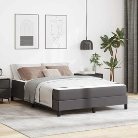 vidaXL Pat Altele Gri 140 x 190 cm Piele artificială
