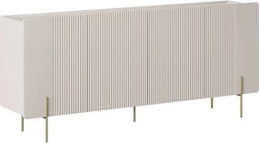 Comodă cu patru uși Malmi 200 cm - cașmir / picioare aurii