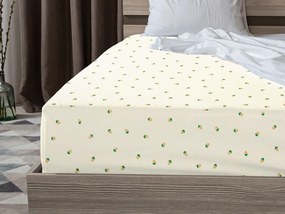 Cearsaf de pat din bumbac cu elastic Culoare crem, ACORN 90 x 200 cm