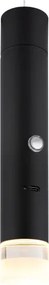 Globo 16060 - Lampă LED tactilă cu dimmer, reîncărcabilă 2-în-1 PELO LED/2W/230/5V, negru