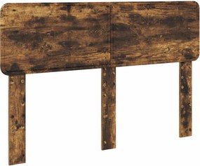 vidaXL Tăblie cap Stejar fumuriu 140 cm Lemn compozit