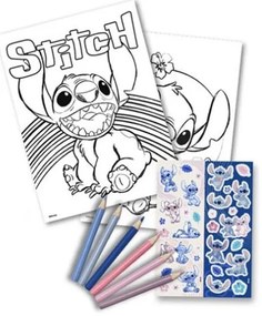 Disney Lilo și Stitch Love set de colorat cu autocolante