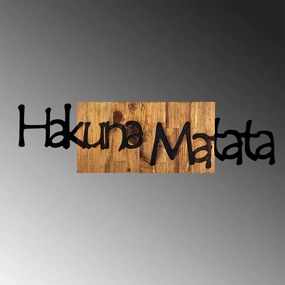 Accesoriu decorativ de perete din lemn Hakuna Matata 4