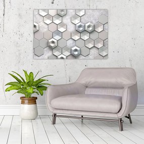 Tablou cu abstracție 3D (90x60 cm)