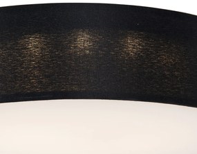 Plafoniera inteligentă neagră 30 cm cu LED RGB - Taiko