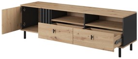 Masă TV/Dulap Madeira 165 (Stejar artisan + antracit Negru). 1071362