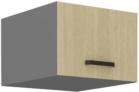 Dulap superior de bucătărie Scarmi 50 NAGU 36 1F (Antracit + Herringbone scandi). 1049756