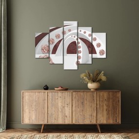 Tablou - Arcade 3D cu flori (150x105 cm)
