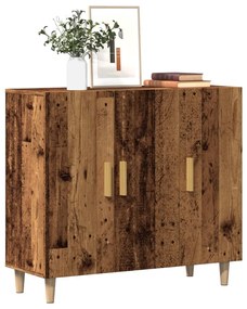 vidaXL Dulap, lemn vechi, 90x34x80 cm, lemn prelucrat
