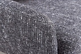 Set de 2 scaune pivotante picioare din lemn Big George gri texturat