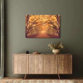 Tablou - Peisaj de toamnă cu drum (90x60 cm)